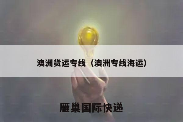 澳洲货运专线（澳洲专线海运）
