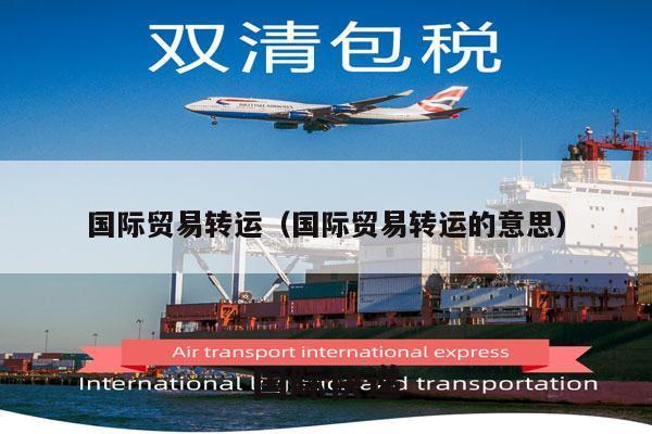 国际贸易转运（国际贸易转运的意思）
