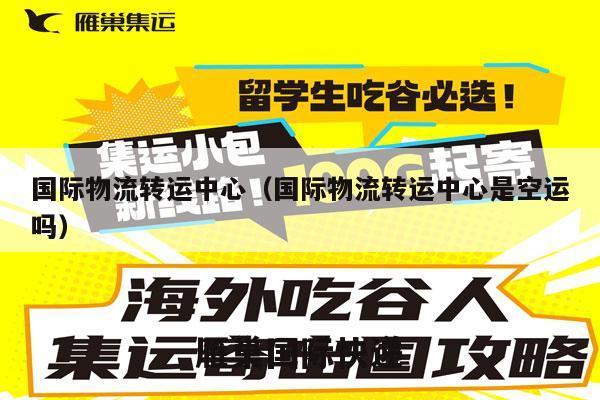 国际物流转运中心（国际物流转运中心是空运吗）