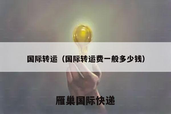 国际转运（国际转运费一般多少钱）