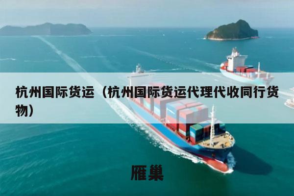 杭州国际货运（杭州国际货运代理代收同行货物）