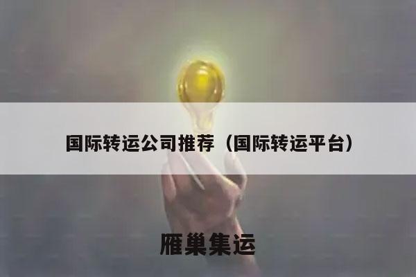 国际转运公司推荐（国际转运平台）
