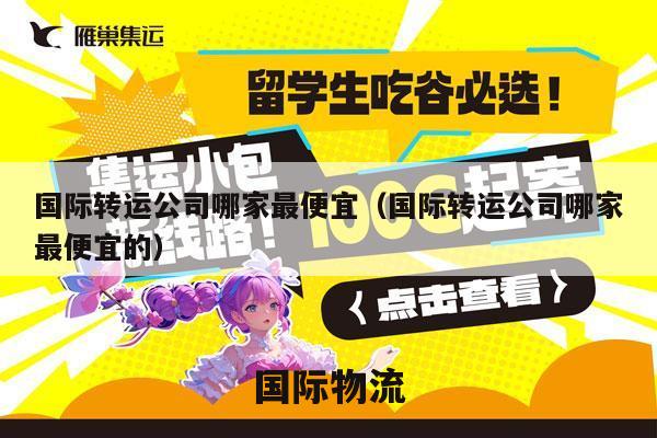 国际转运公司哪家最便宜（国际转运公司哪家最便宜的）
