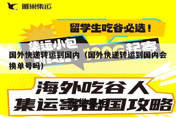 国外快递转运到国内（国外快递转运到国内会换单号吗）
