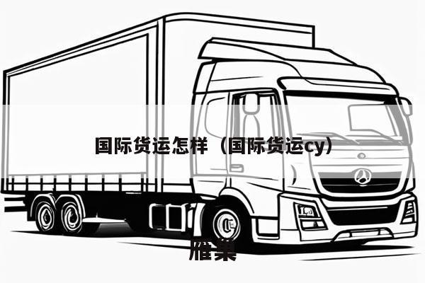 国际货运怎样（国际货运cy）