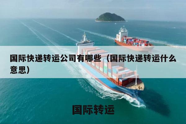 国际快递转运公司有哪些（国际快递转运什么意思）