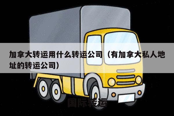 加拿大转运用什么转运公司（有加拿大私人地址的转运公司）
