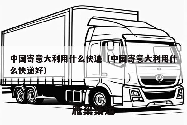 中国寄意大利用什么快递（中国寄意大利用什么快递好）