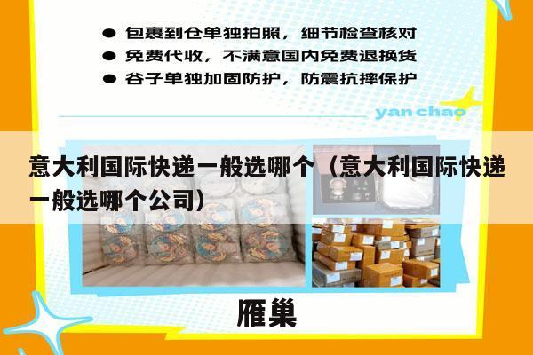 意大利国际快递一般选哪个（意大利国际快递一般选哪个公司）