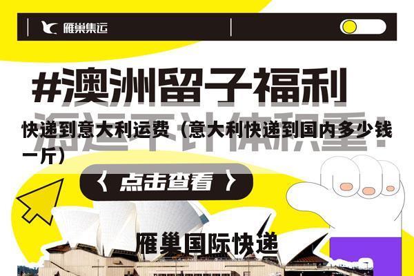 快递到意大利运费（意大利快递到国内多少钱一斤）