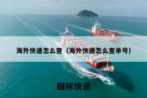 海外快递怎么查（海外快递怎么查单号）