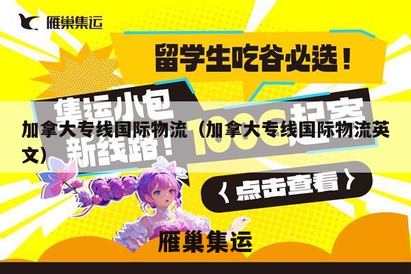 加拿大专线国际物流（加拿大专线国际物流英文）
