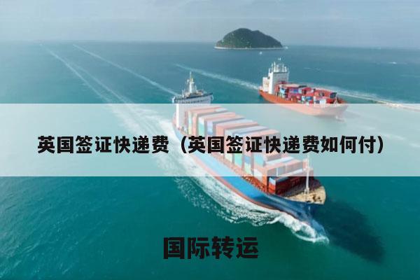 英国签证快递费（英国签证快递费如何付）