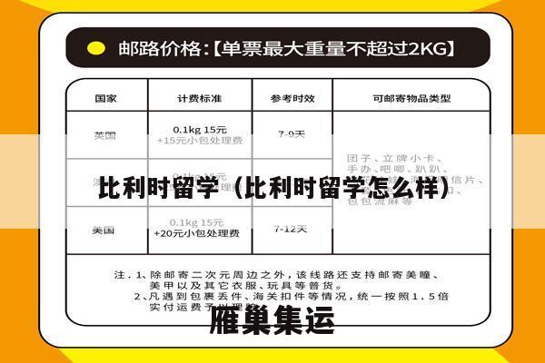 比利时留学（比利时留学怎么样）