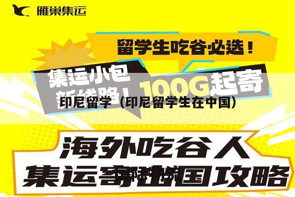 印尼留学（印尼留学生在中国）