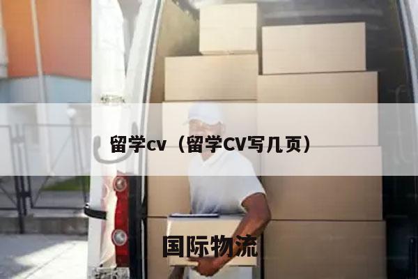 留学cv（留学CV写几页）