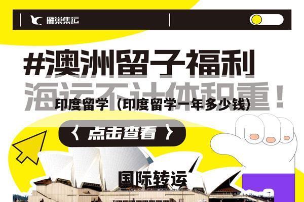 印度留学（印度留学一年多少钱）