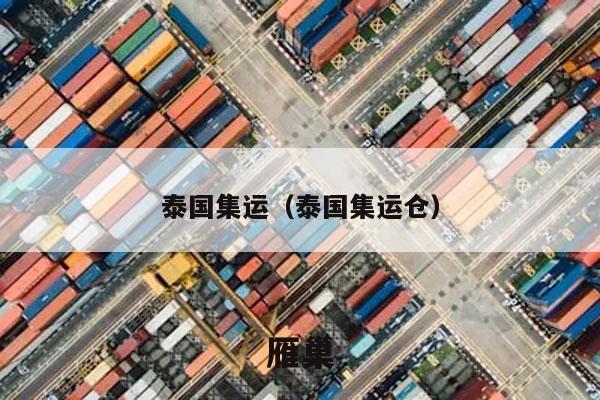 泰国集运（泰国集运仓）