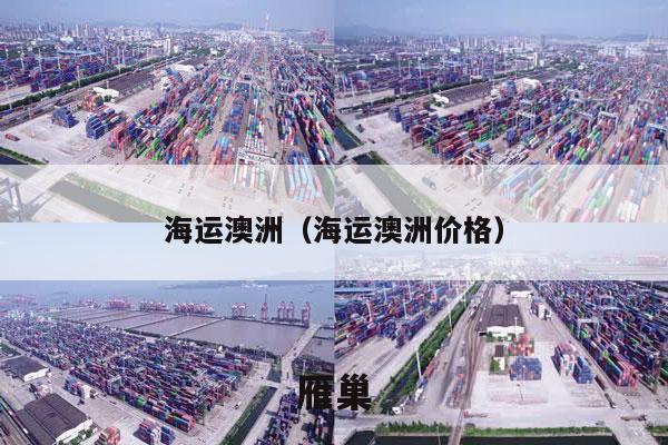 海运澳洲（海运澳洲价格）
