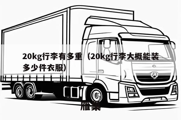 20kg行李有多重（20kg行李大概能装多少件衣服）